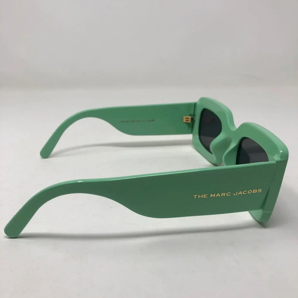Marc Jacobs 488/S Sunglasses Green Hard‎ Case Rhinestone Logo Retro
